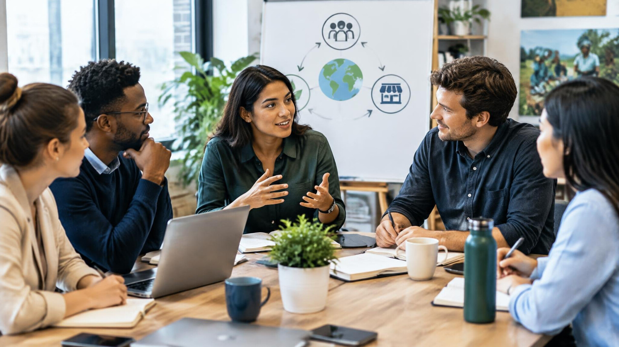 social enterprise team meeting